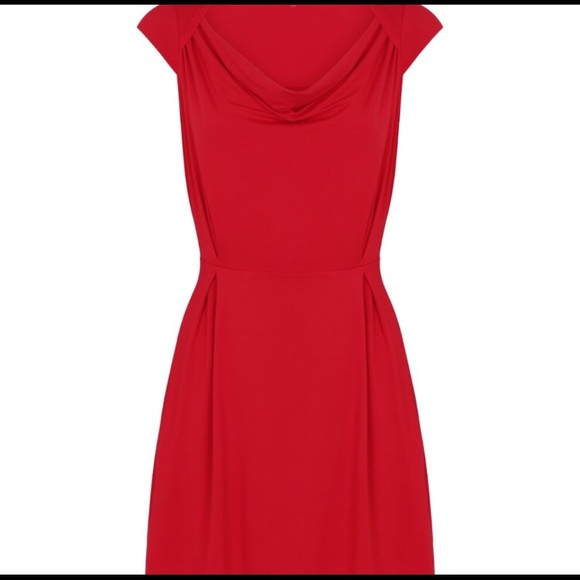 French Red Bamboo Albi Mini Dress 👗 - Picture 4 of 5